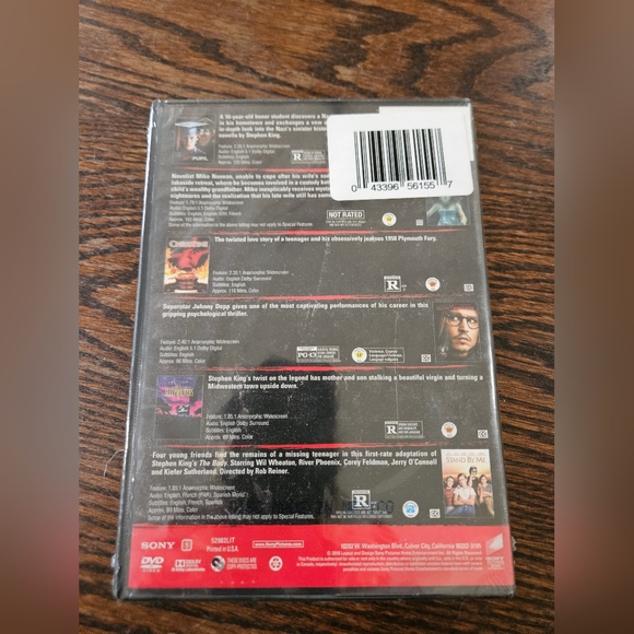 STEPHEN KING 6 FILMS. UNOPENED (BIN15) - Picture 2 of 2